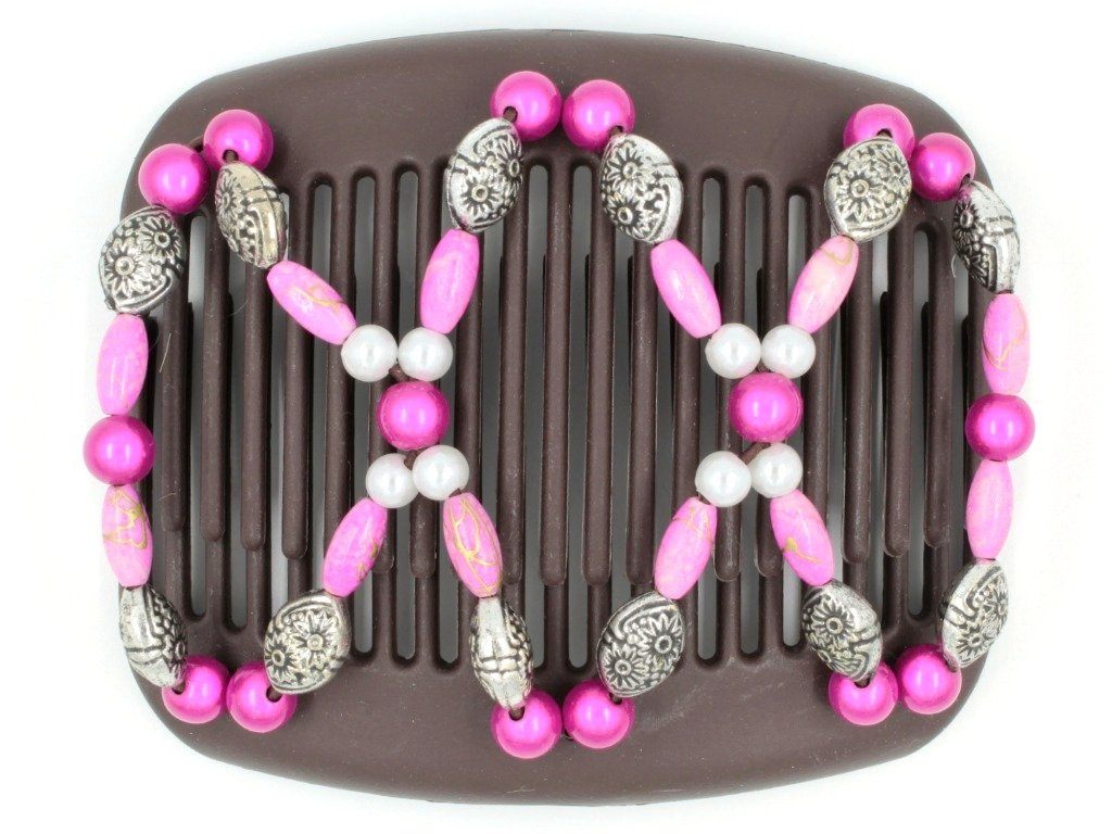 African Butterfly Hair Comb - Dalena Brown 86