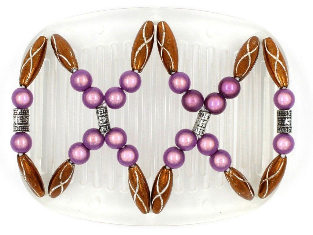 African Butterfly Hair Comb - Dalena Clear 08