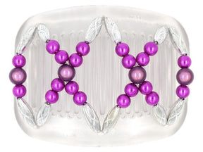 African Butterfly Hair Comb - Dalena Clear 104