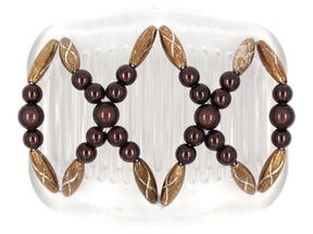 African Butterfly Hair Comb - Dalena Clear 105