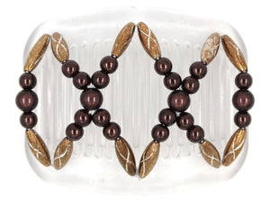 African Butterfly Hair Comb - Dalena Clear 105