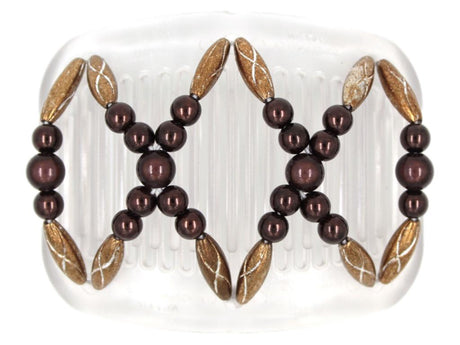 African Butterfly Hair Comb - Dalena Clear 105
