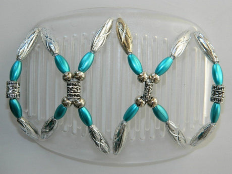African Butterfly Hair Comb - Dalena Clear 11