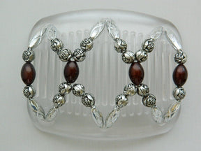 African Butterfly Hair Comb - Dalena Clear 16