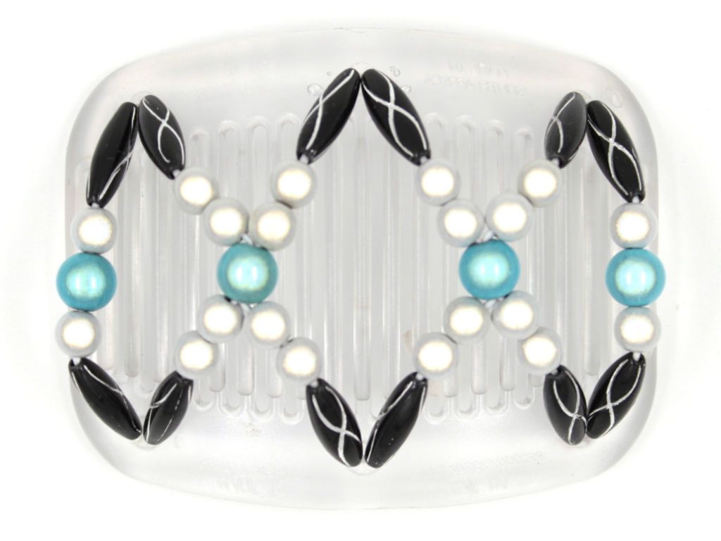 African Butterfly Hair Comb - Dalena Clear 72