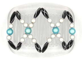 African Butterfly Hair Comb - Dalena Clear 72