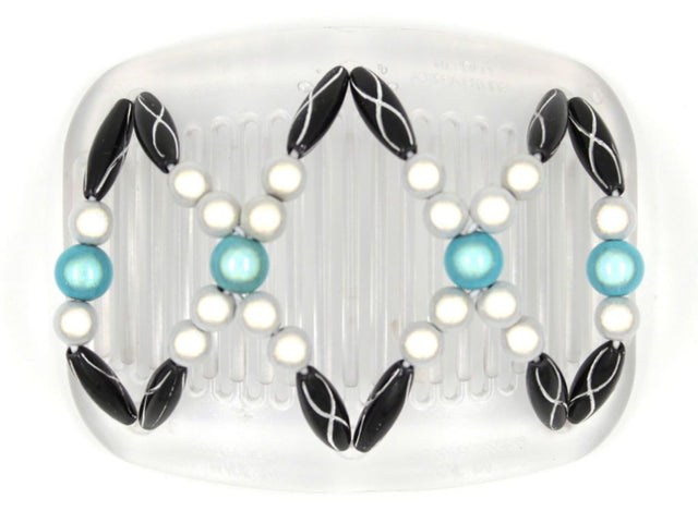 African Butterfly Hair Comb - Dalena Clear 72