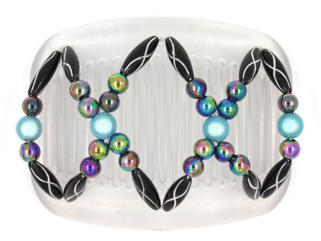 African Butterfly Hair Comb - Dalena Clear 73