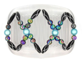 African Butterfly Hair Comb - Dalena Clear 73