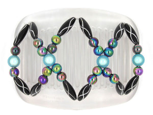 African Butterfly Hair Comb - Dalena Clear 73