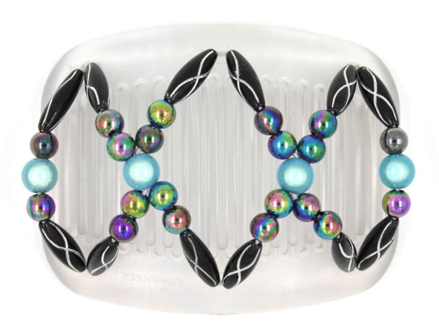 African Butterfly Hair Comb - Dalena Clear 73