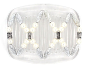 African Butterfly Hair Comb - Dalena Clear 76