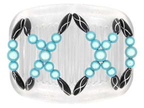 African Butterfly Hair Comb - Dalena Clear 84