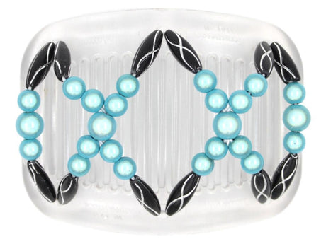 African Butterfly Hair Comb - Dalena Clear 84