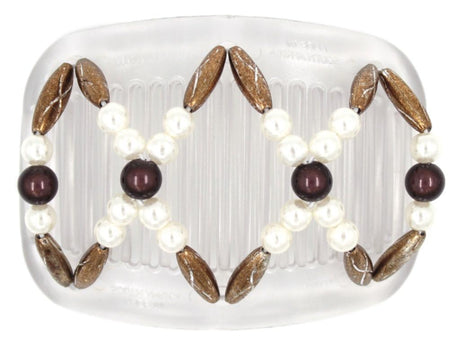 African Butterfly Hair Comb - Dalena Clear 86