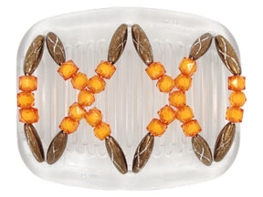 African Butterfly Hair Comb - Dalena Clear 90
