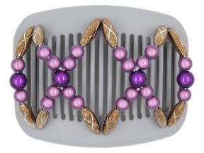 African Butterfly Hair Comb - Dalena Gray 25