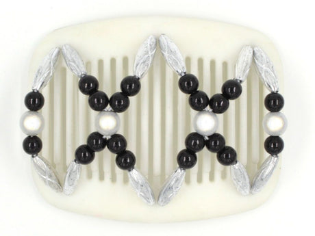 African Butterfly Hair Comb - Dalena White 05