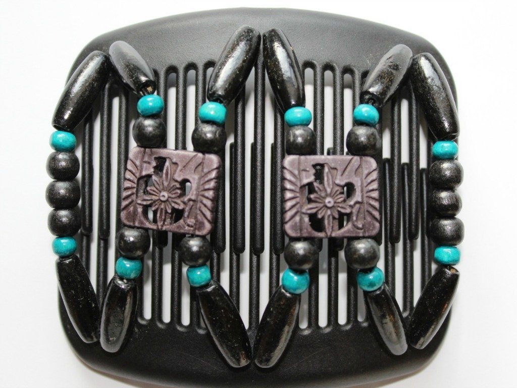 African Butterfly Hair Comb - Dupla Black 50