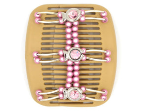 African Butterfly Hair Comb - Flowers Blonde 18