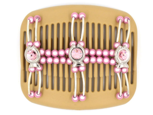 African Butterfly Hair Comb - Flowers Blonde 18