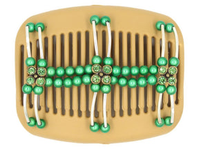 African Butterfly Hair Comb - Flowers Blonde 34