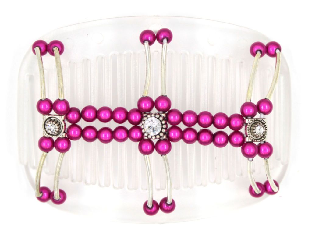 African Butterfly Hair Comb - Flowers Clear 23