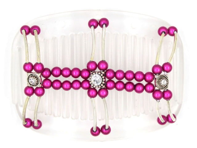 African Butterfly Hair Comb - Flowers Clear 23