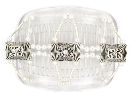 African Butterfly Hair Comb - Flowers Clear 27