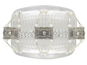 African Butterfly Hair Comb - Flowers Clear 29