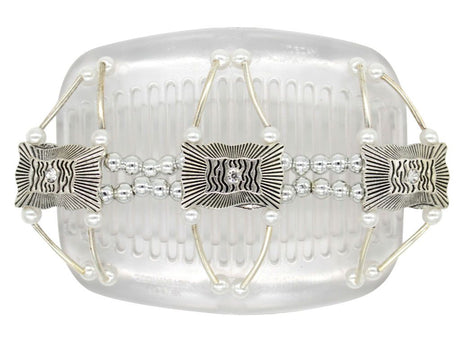 African Butterfly Hair Comb - Flowers Clear 29