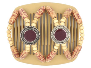 African Butterfly Hair Comb - Gemstone Blonde 20