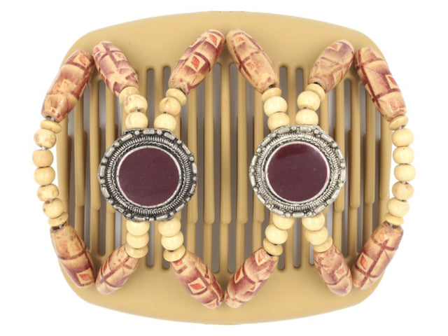 African Butterfly Hair Comb - Gemstone Blonde 20