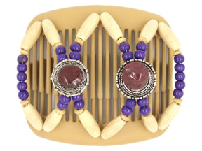 African Butterfly Hair Comb - Gemstone Blonde 25