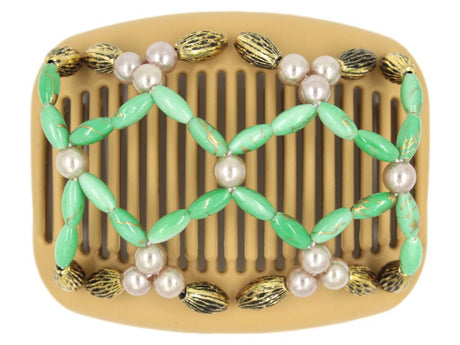African Butterfly Hair Comb - Ndalena Blonde 80