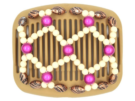 African Butterfly Hair Comb - Ndalena Blonde 82