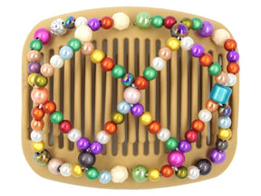 African Butterfly Hair Comb - Ndalena Blonde 84