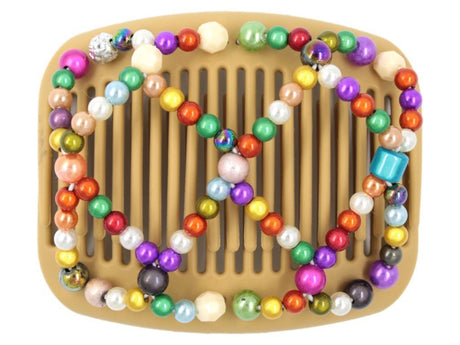 African Butterfly Hair Comb - Ndalena Blonde 84