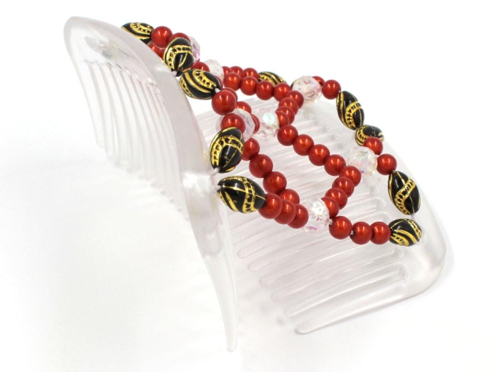 African Butterfly Hair Comb - Ndalena Clear 101