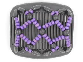 African Butterfly Hair Comb - Ndebele Black 54