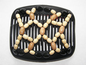 African Butterfly Hair Comb - Ndebele Black 60