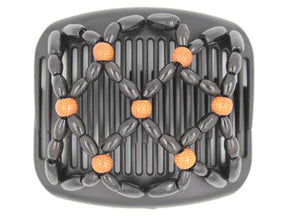 African Butterfly Hair Comb - Ndebele Black 66