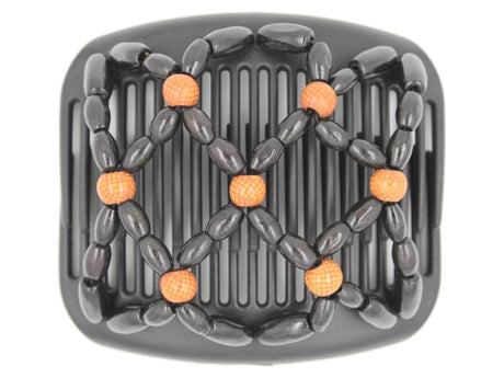African Butterfly Hair Comb - Ndebele Black 66