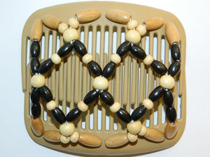 African Butterfly Hair Comb - Ndebele Blonde 26