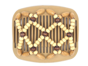 African Butterfly Hair Comb - Ndebele Blonde 46