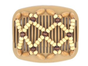 African Butterfly Hair Comb - Ndebele Blonde 46