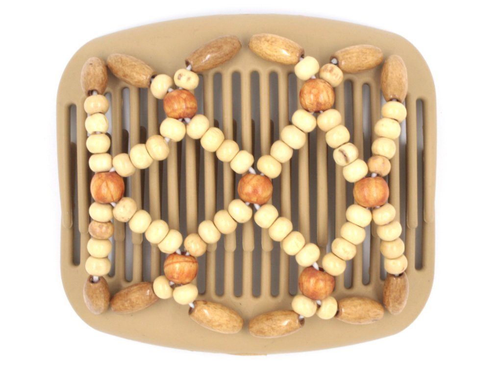 African Butterfly Hair Comb - Ndebele Blonde 47