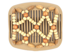 African Butterfly Hair Comb - Ndebele Blonde 47