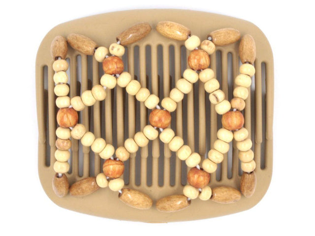 African Butterfly Hair Comb - Ndebele Blonde 47