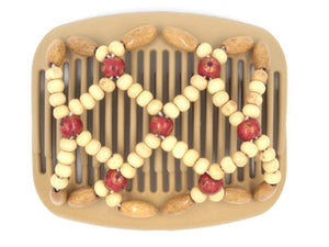African Butterfly Hair Comb - Ndebele Blonde 49